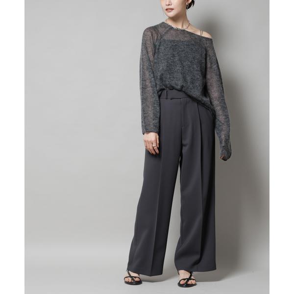 ツイルワイドスラックス