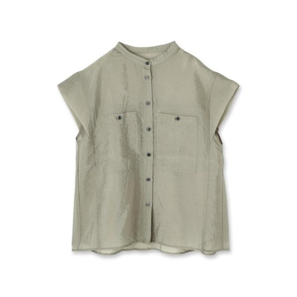 【マシンウォッシュ】シアーフレンチスリーブシャツ