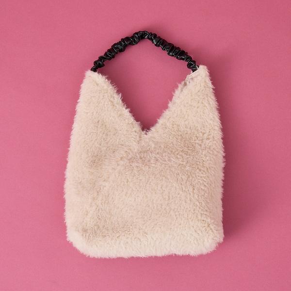 【WEB限定】ギャザーハンドルエコファートートバッグ