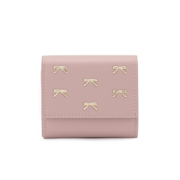 リボン三つ折り財布