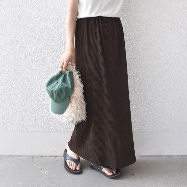 SHIPS Colors:〈手洗い可能・UVケア〉テレコ タイトスカート