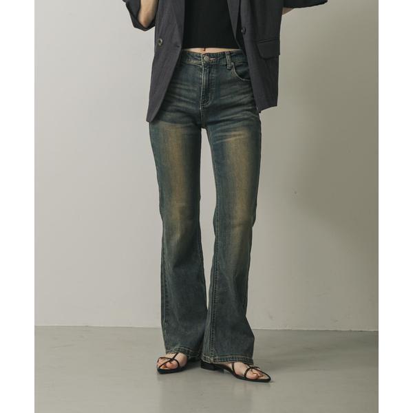 ローライズフレアデニムパンツ