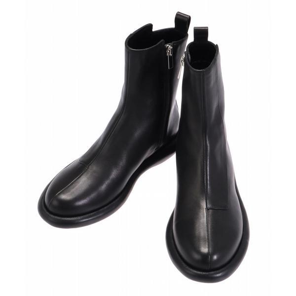 UN3D.／アンスリード／ROUND LOW HEEL BOOTS／ラウンドロウヒールブーツ