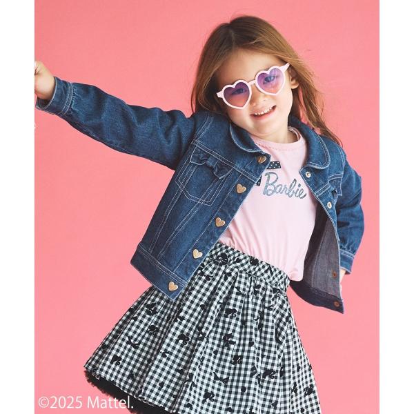 【Barbie(TM)】リボン デニムジャケット