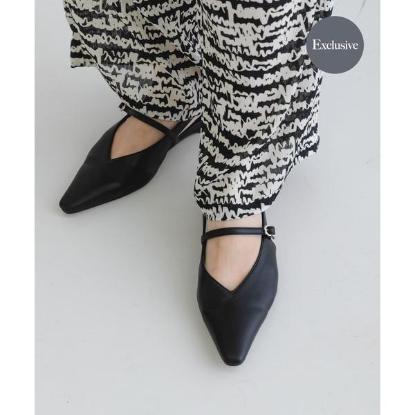 『別注』 MILLIWM×URBANR　Vカットスリングバッグパンプス