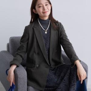 INDIVI（インディヴィ） 【軽く羽織れる！】ダブルジャケット