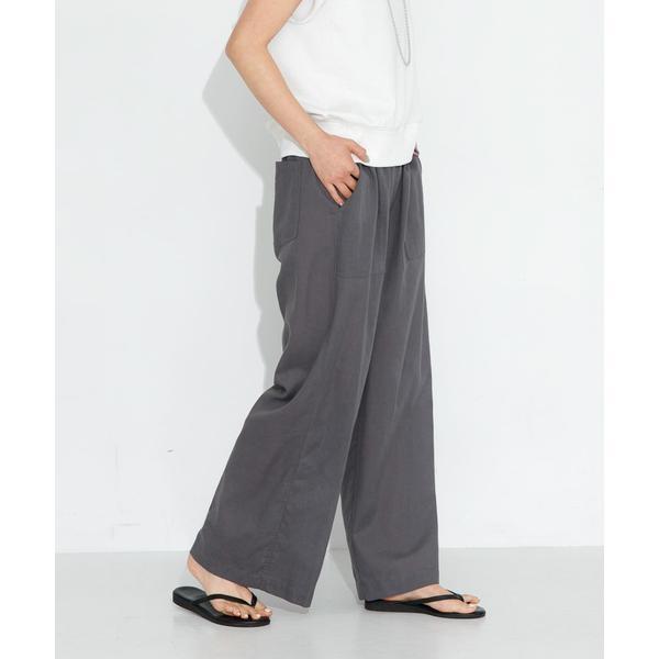 『UR TECH 高機能リネン』リネン混ベイカーイージーパンツ