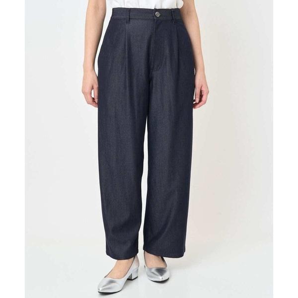 【小さいサイズ】ソフトデニムライクバレルパンツ/洗濯機で洗える