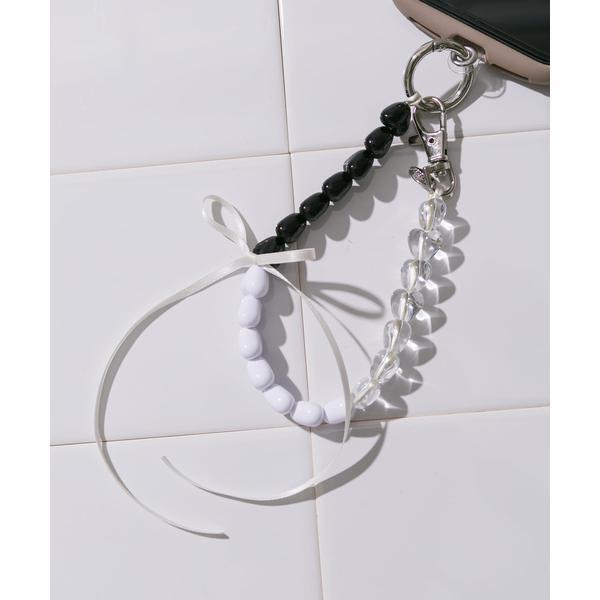 カラフルミニハートリボンキーチェーン