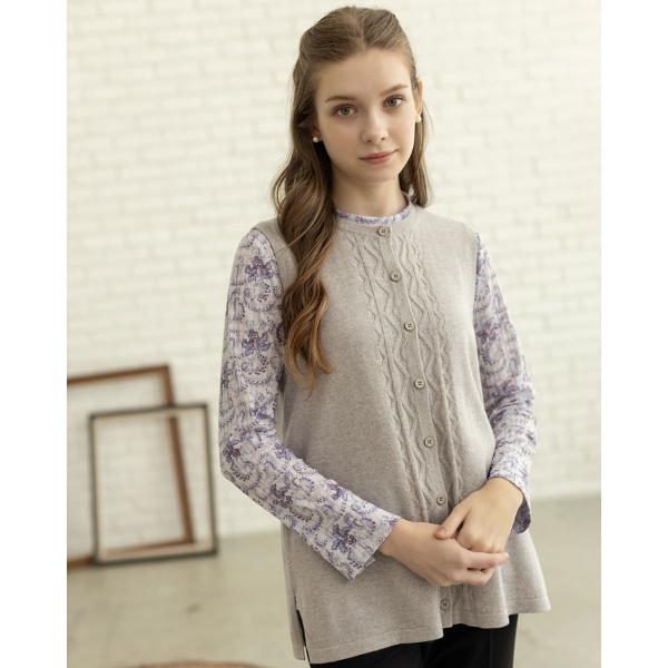 イタリー糸WOOLニットベスト