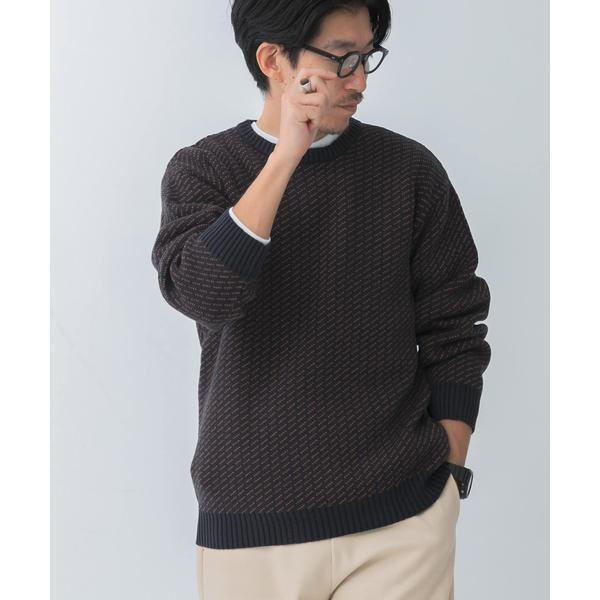 マシンウォッシャブル バーズアイ クルーニット