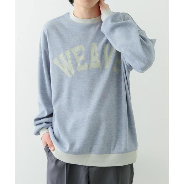 ビンテージプリントスウェットライクニット