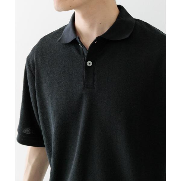 クレープジョーゼットポロシャツ