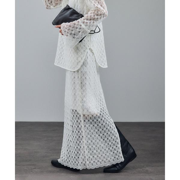 ラッセルレースヘムスカラップスカート / セットアップ対応