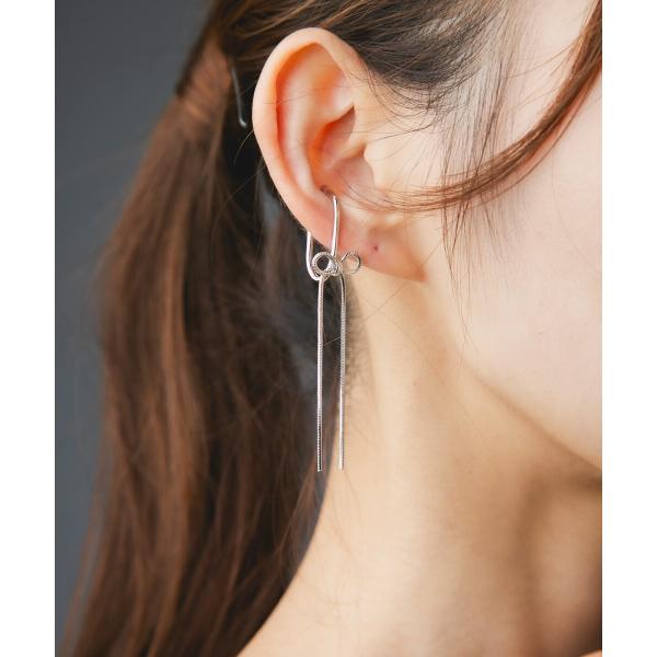 Os　-オズ-　【金属アレルギー対応】リボンスネークチェーンイヤーカフ