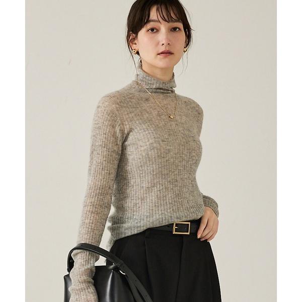 【冬の主役レイヤード】ウールカシミアシアータートルニット