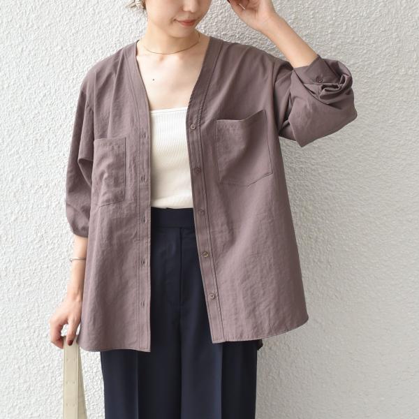 SHIPS Colors:〈手洗い可能〉ワッシャー ポケット シャツ◇