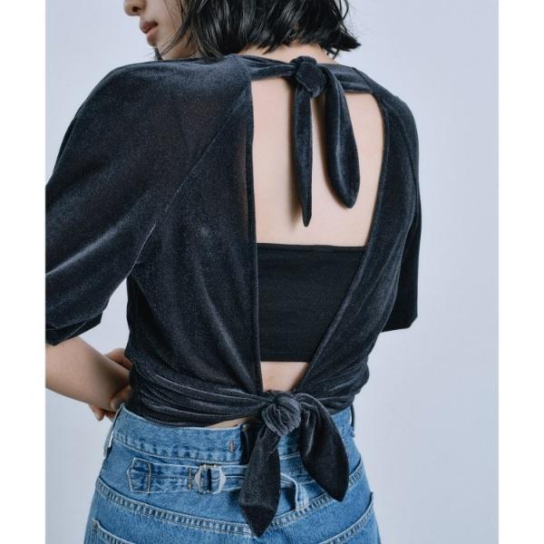 velvet ribbon pullover