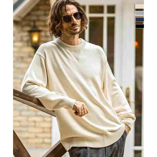 JH junhashimoto コットンカシミヤクルーネックニット