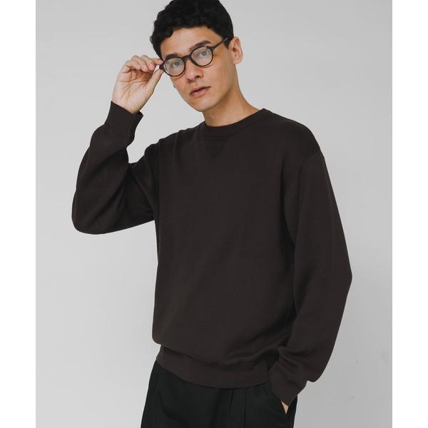 スウェットライクニットプルオーバー