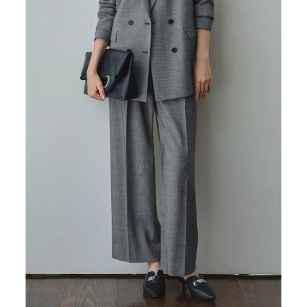【UVカット・洗える】ウール2WAYストレッチ ワイドパンツ
