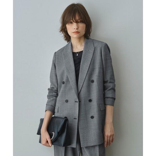 ウール2WAYストレッチ ダブルブレストジャケット