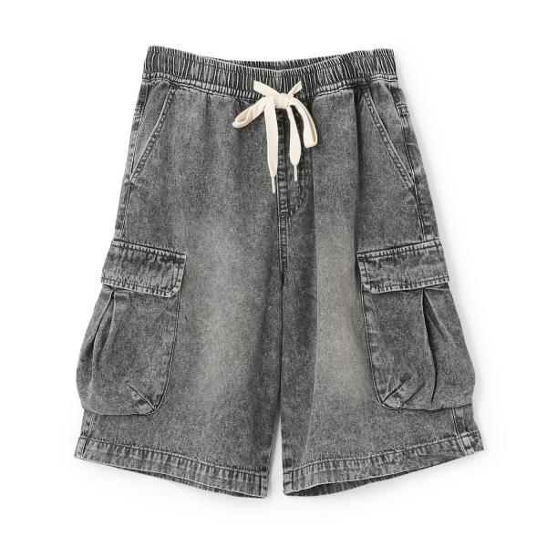 【LTXC】ハーフデニムカーゴパンツ