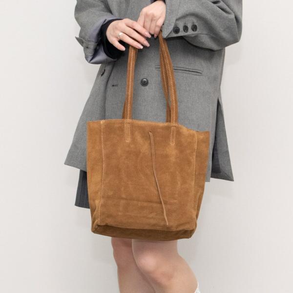 Andrea Cardone◆スエードミディアムトートバッグ
