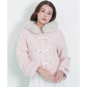 フェイクファー付ショートダッフルコートの詳細画像3