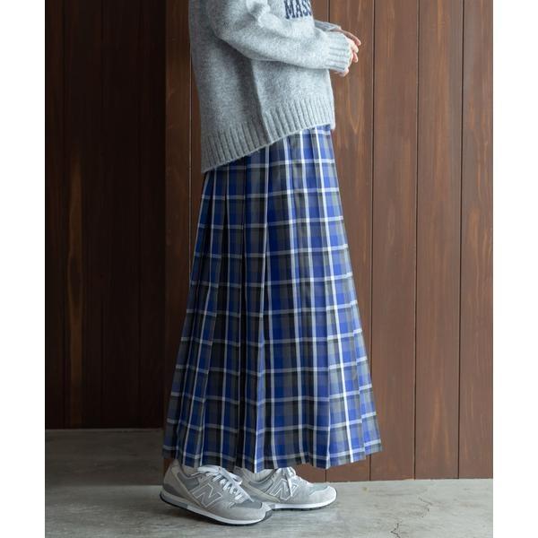 チェックプリーツイージースカート