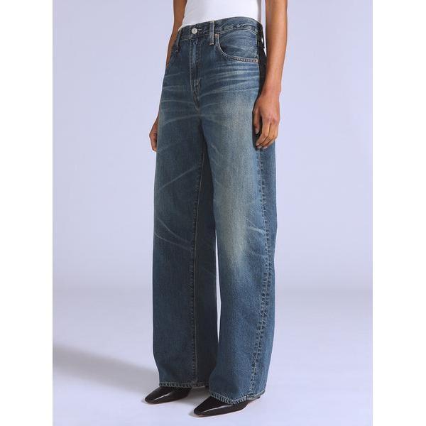 BLUETAB(TM) DROP バレルジーンズ ミディアムインディゴ MADE IN JAPAN