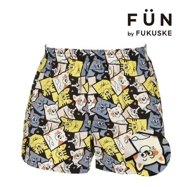 【fukuske FUN(フクスケファン)】 トランクス ネコ プリント(453P2027)