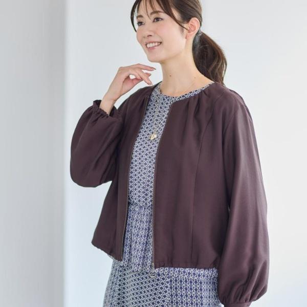 【ライトアウター／ゆったり羽織れる／気軽な羽織りに◎】ライトブルゾン