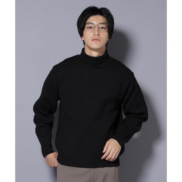 PBTストレッチタートルネックニット