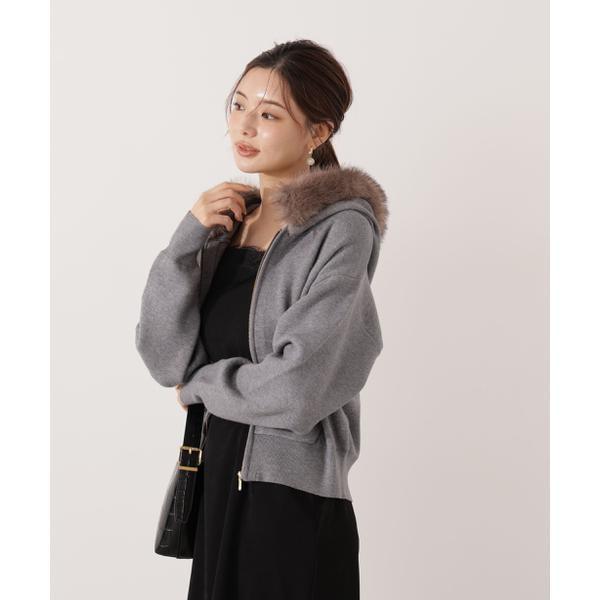 エコファー付きニットパーカー 25AW