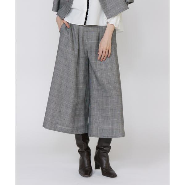 グレンチェックスカンツ