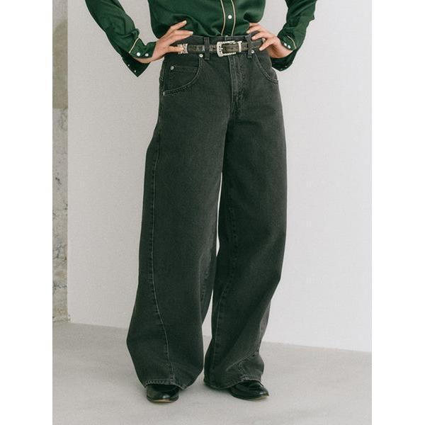 SUPER BAGGY バレルジーンズ ブラック