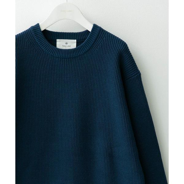 ウォッシャブルワッフルニットプルオーバー