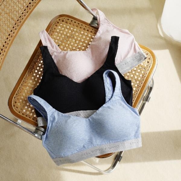 アクティブコットンミックス ノンワイヤー ハーフトップ 801