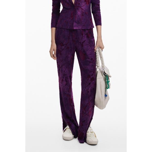 【5サイズ展開/XS/XL】テクスチャーフレアパンツ