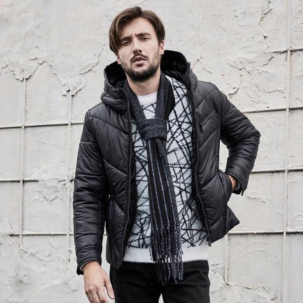 ナイロンタフタ　中綿ブルゾン