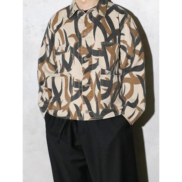 【PENNY‘S】PRINTED ENGINEER SHORT JACKET/ミ