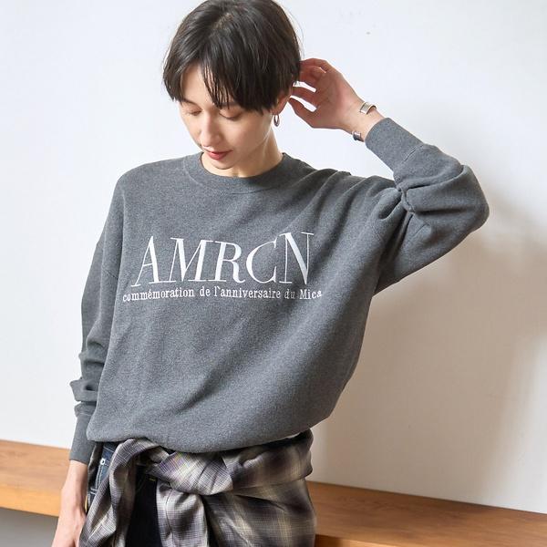 【AMERICANA×MICA＆DEAL/ アメリカーナ×マイカ】ロゴニット