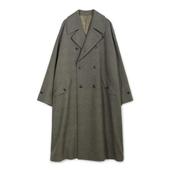 【50th Anniv . 菊池武夫】WOOL GLEN PLAID COAT