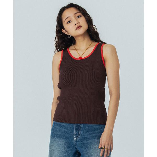 KNITTED RIB TANK TOP