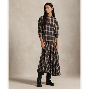 Polo Ralph Lauren ギンガムチェック シャツワンピース サイズ4 ラルフローレン ギンガムチェック半袖シャツワンピース - ラルフ