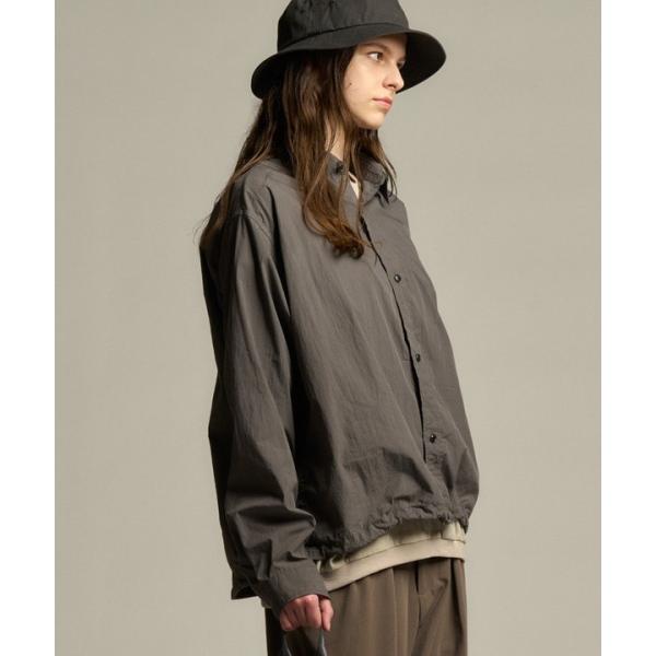 コットンナイロンドローコードシャツ