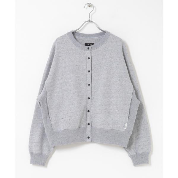 反毛裏毛スナップカーディガン