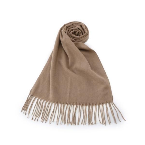 【8色／洗濯可】クリーミータッチ40幅無地ストール