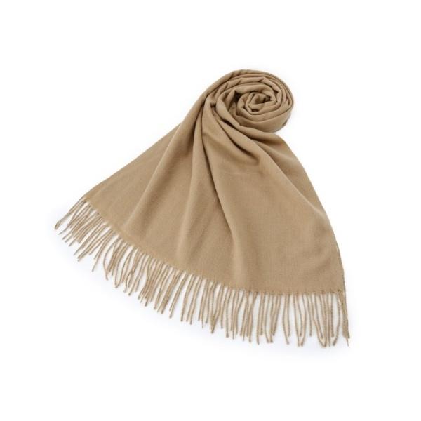 【8色／洗濯可】クリーミータッチ60幅無地ストール